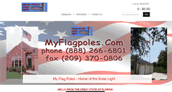 Desktop Screenshot of myflagpoles.com