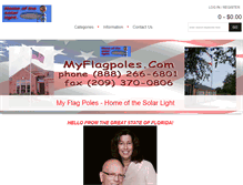Tablet Screenshot of myflagpoles.com